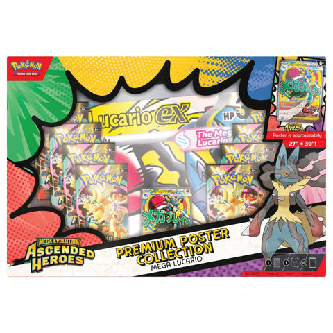 Pokemon ME2.5 Ascended Heroes Premium Poster Collection Lucario