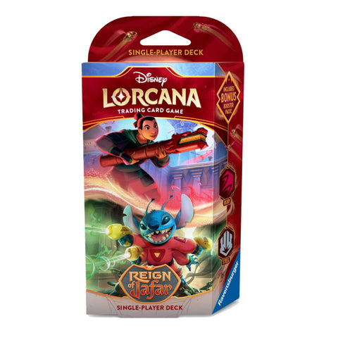 Disney Lorcana Set 8 Reign of Jafar Deck Mulan & Stitch