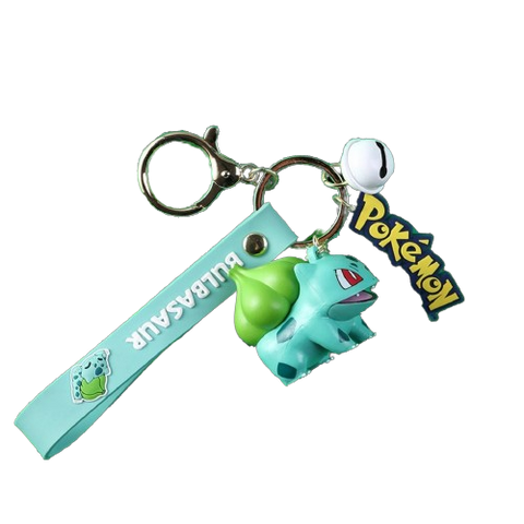 Pokemon Keychain with Bell Strap Bulbasaur