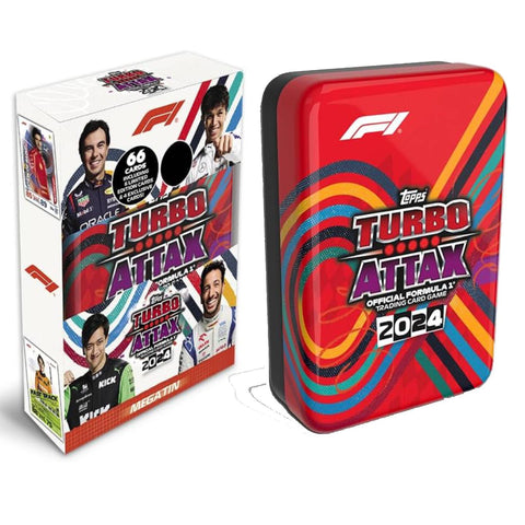 Topps Turbo Attax 2024 Mega Tin Box - Red