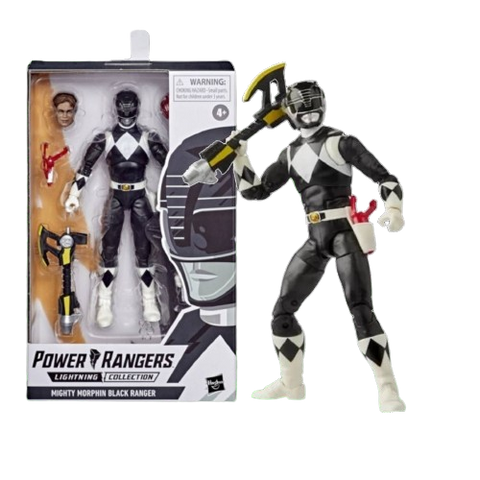 Power Rangers Lightning E5906AS05 6" Black Ranger