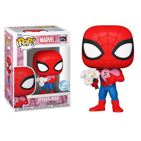 Funko POP! (1329) Marvel Valentines Spider Man Flowers Special Edition