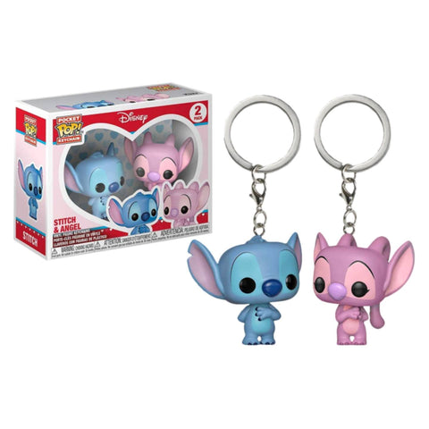 Funko Disney Stitch & Angel Pocket Keychain