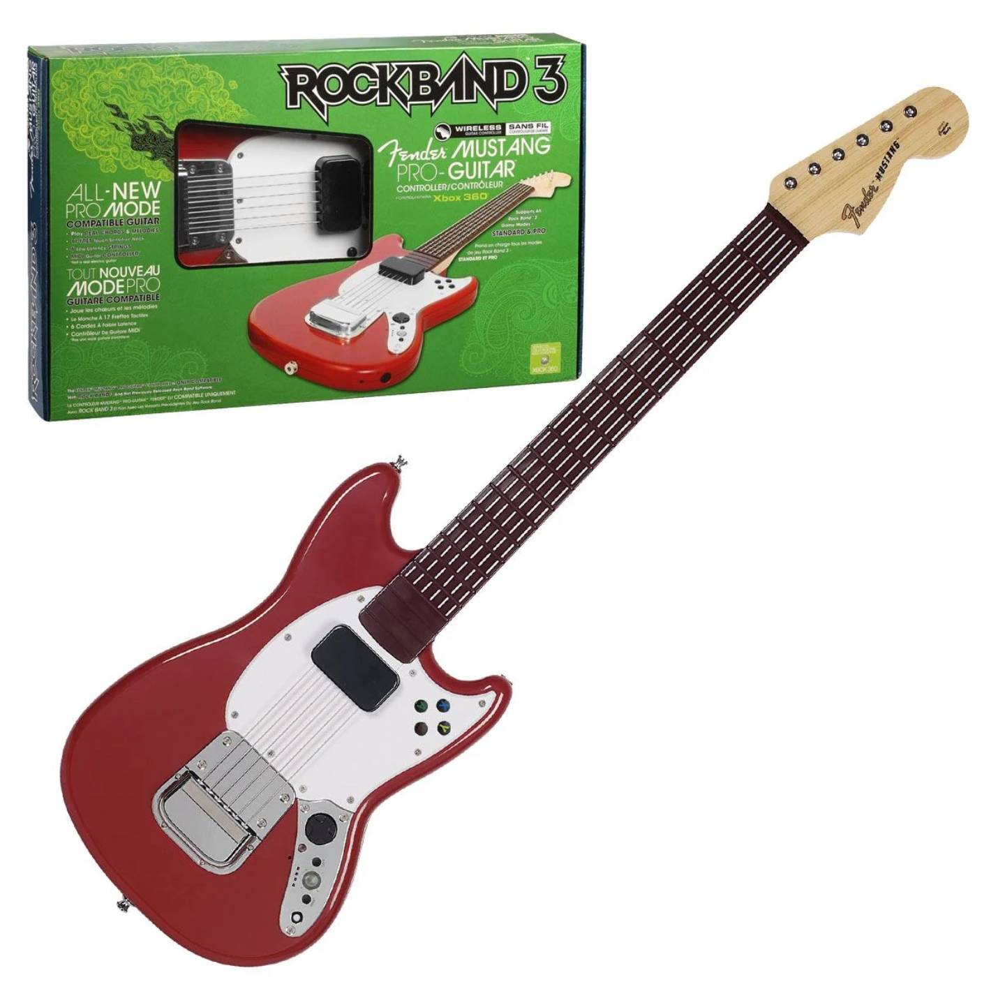 Fender Mustang outlet Pro Wireless Guitar for Rock Band 3