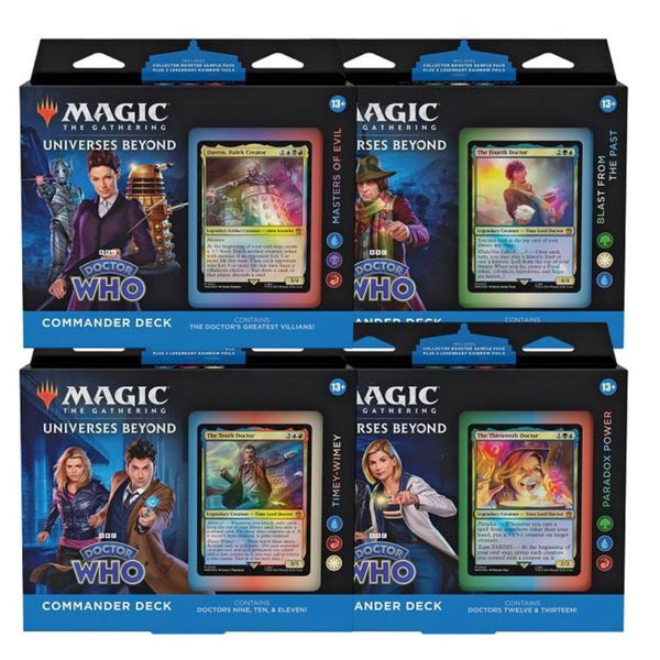 Magic The Gathering Doctor Who Commander Deck (Set of 4)