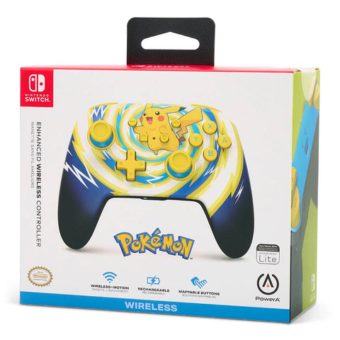 Nintendo Switch PowerA Wireless Controller -Pikachu Vortex