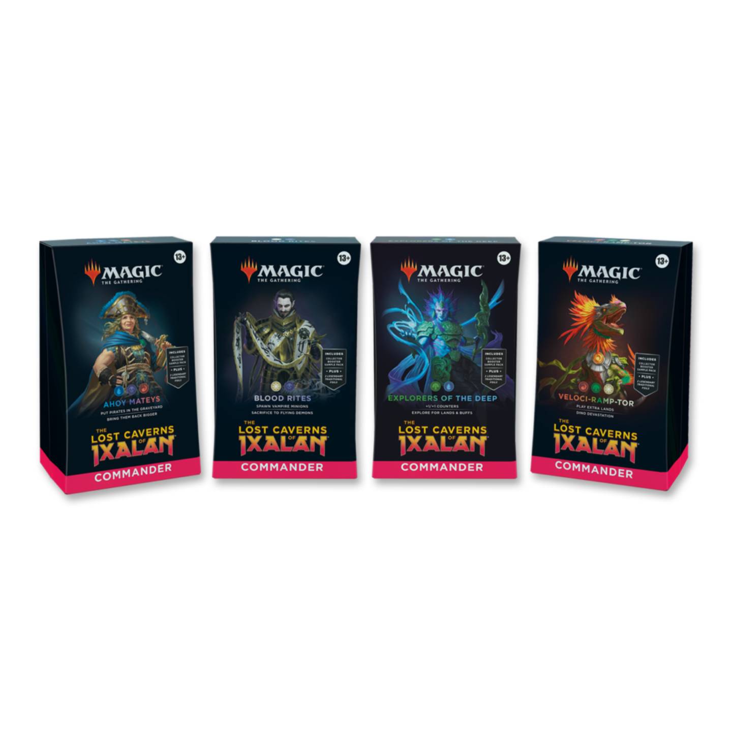 MTG Card Game Bundle Magic: The Gathering Lost Caverns Of Ixalan Commander  Deck Bundle  All 4 Decks MTG Commander Decks