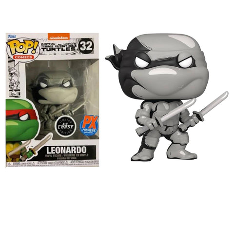 Funko Pop! (32) Teenage Mutant Ninja Turtles Comic Leonardo Px Exclusive Chase