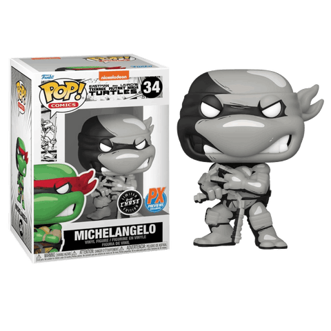 Funko Pop! (34) Teenage Mutant Ninja Turtles Comic Michelangelo Px Exclusive Chase