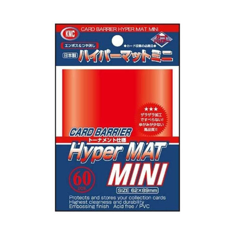 KMC Hyper Mat Mini 60PC Red 62X89MM