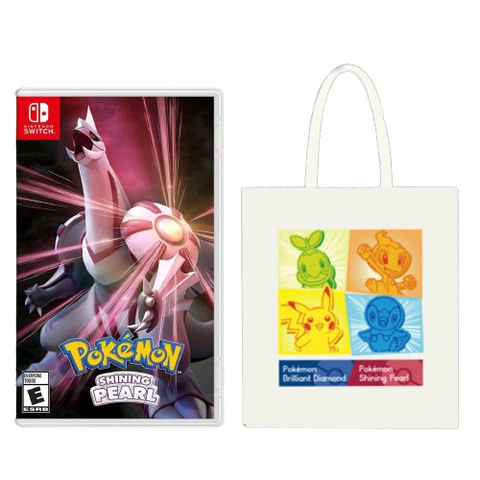 Nintendo Switch Pokemon Shining Pearl (Asia) + Pokemon Diamond and Pearl Tote Bag