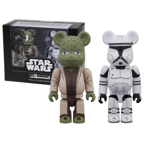 Be@Rbrick Star Wars Yoda & Clone Trooper
