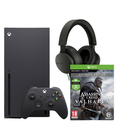 XBox Series X New Local 1TB Console + XBox One/ XBox X Assassin's Creed Valhalla Ultimate Edition + XBox Series Stereo Headset