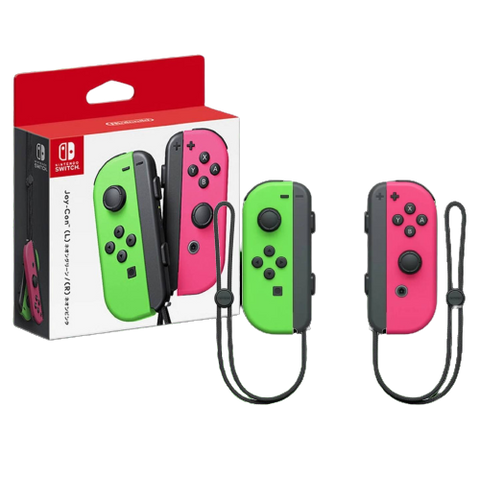 Nintendo Switch Joycon Controller - Neon Green/Pink (Japan)