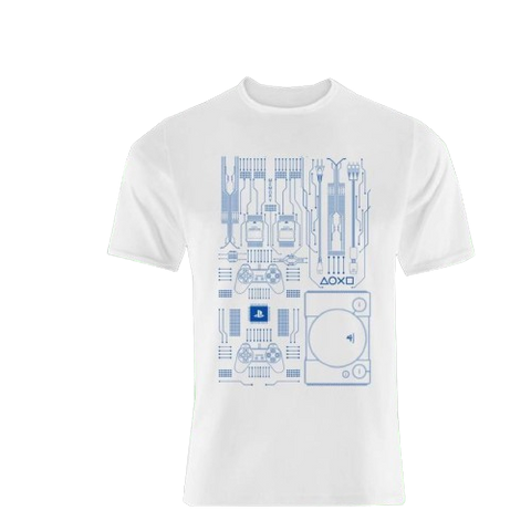 PlayStation OLP Mainboard White T-Shirt - L