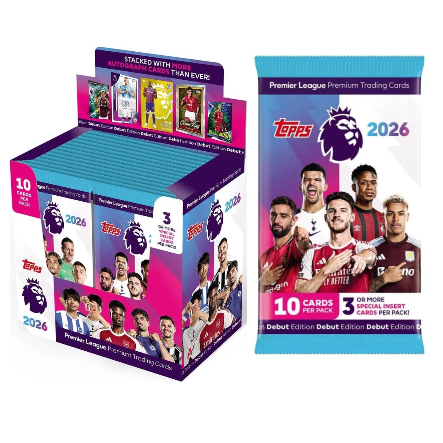 Topps Premier League 2026 Trading Card Booster | PLAYe Topps Premier League 2026 Trading Card Booster | PLAYe