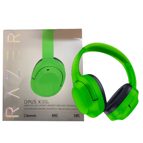 Razer OPUS X Green Wireless Low Latency Headset ANC Tech PLAYe