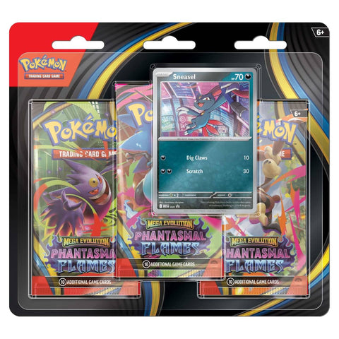Pokemon ME02 Phantasmal Flames 3 Pack Blister - Sneasel