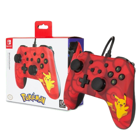 Nintendo Switch Powera Wired Controller - Red Pikachu