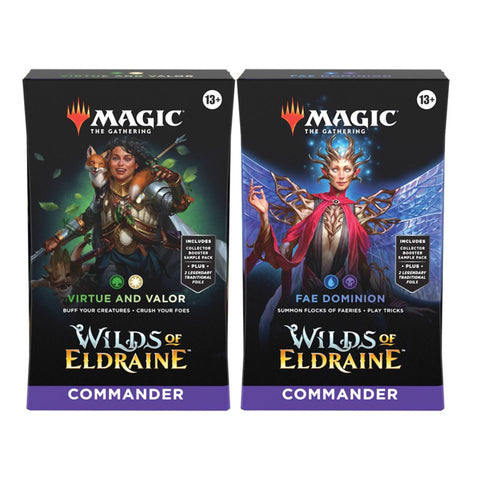 Magic The Gathering Wilds of Eldraine Commander Deck (Set of 2)