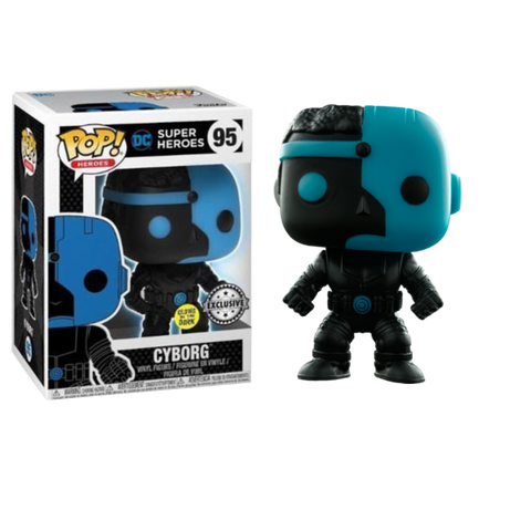 Funko POP! (95) DC Super Heroes Cyborg GITD Exclusive