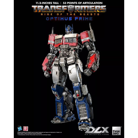 Three Zero DLX Scale Transformers Rise of the Beasts Optimus Prime