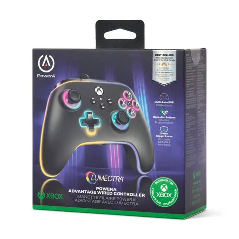 XBox Series X/S PowerA Advantage Wired Controller - Lumectra Black