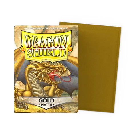 Dragon Shield 100 Standard Size Matte Gold