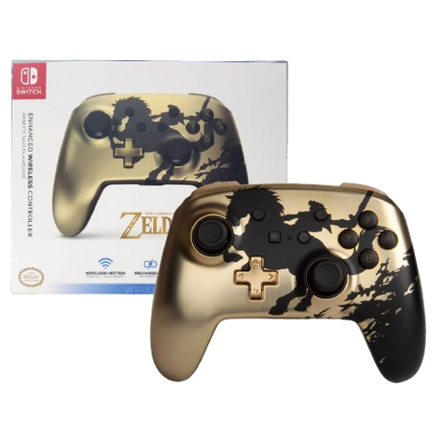 Nintendo Switch PowerA W/L Controller - Zelda Rider Gold