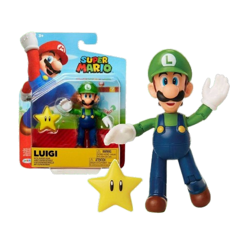 World of Nintendo 4" Fig W18 Luigi