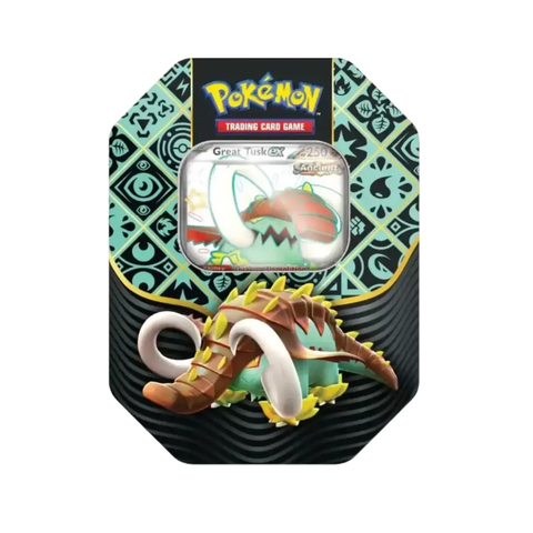 Pokemon SV4.5 Paldean Fates Tin - Great Tusk Ex