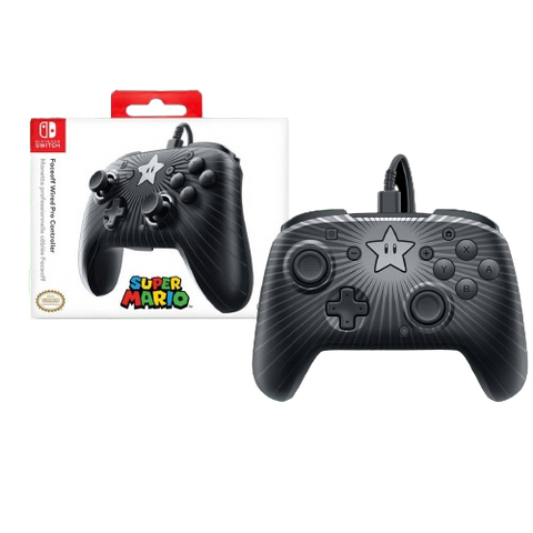 Nintendo Switch Mario Faceoff Wired M Star Pro Controller