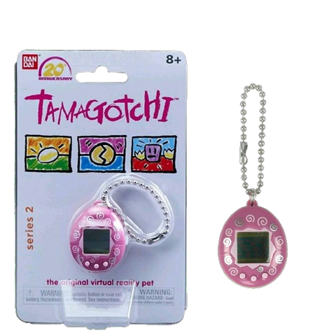 Tamagotchi Chibi - Dark Pink & White