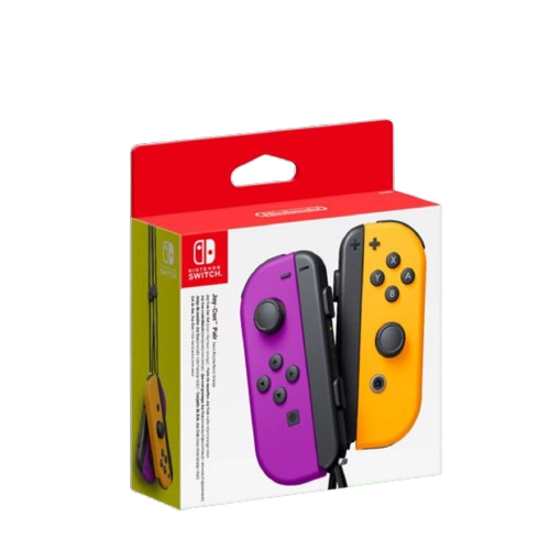 Nintendo Switch Joycon Controller - Neon Purple/Orange Local