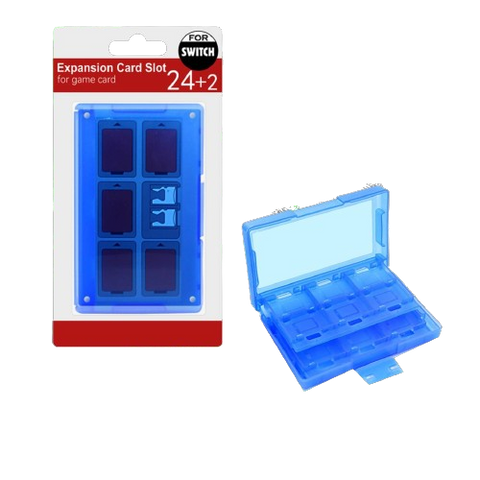 Nintendo Switch 24+2 Game Case Clear Blue