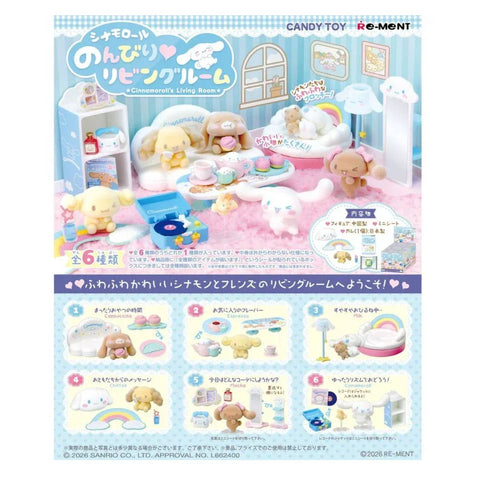 Re-Ment Cinnamoroll Living Room (Set of 6)