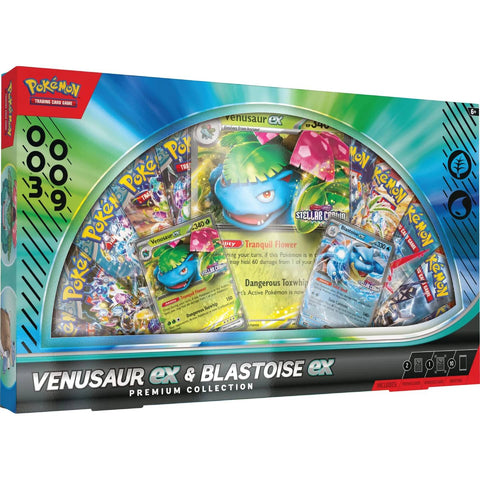 Pokemon TCG Venusaur ex and Blastoise ex Premium Collection