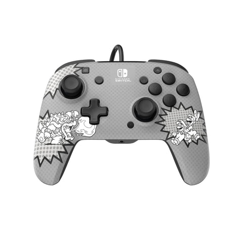 Nintendo Switch PDP Rematch Wired Controller Mario Comic