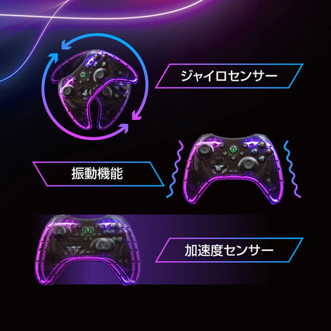 Nintendo Switch/ Switch 2 AllOne Wireless Controller - Clear Black
