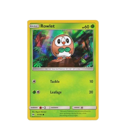Pokemon Rowlet Promo Card