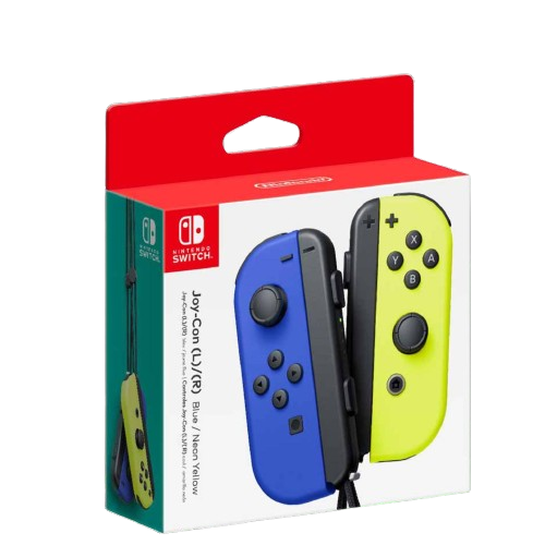 Nintendo Switch Joycon Controller - Blue/Neon Yellow Local