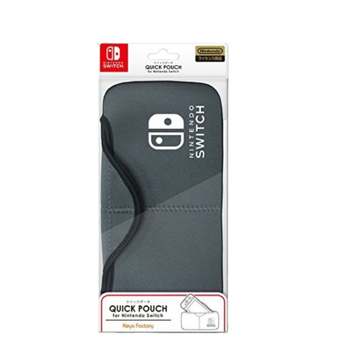 Nintendo Switch Quick Pouch - Grey + White wording