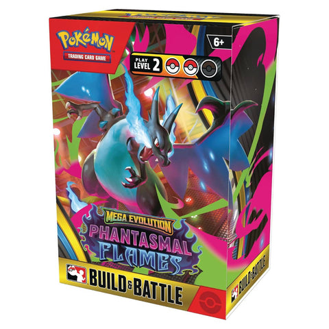 Pokemon ME02 Mega Evolution Phantasmal Flames Build & Battle Box