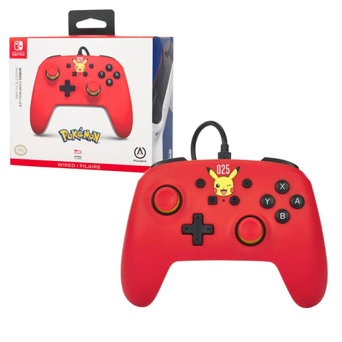 Nintendo Switch Powera Wired Controller - Laughing Pikachu