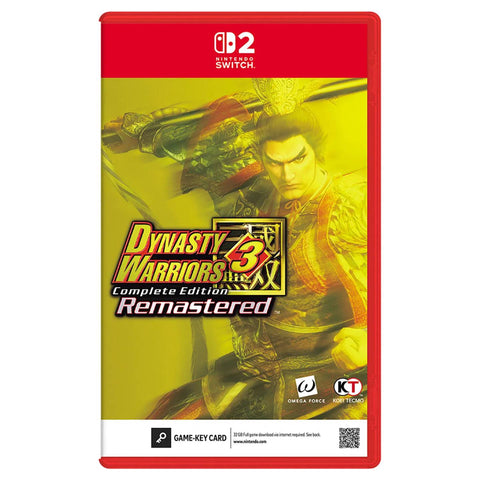 Nintendo Switch 2 Dynasty Warriors 3 Complete Edition Remastered (Asia) Game Key-card