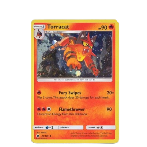 Pokemon Torracat Promo Card