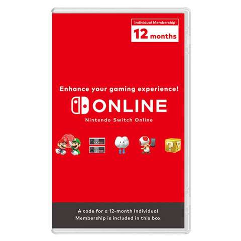 Nintendo Switch Online 12 Month Individual Membership [Code in box]