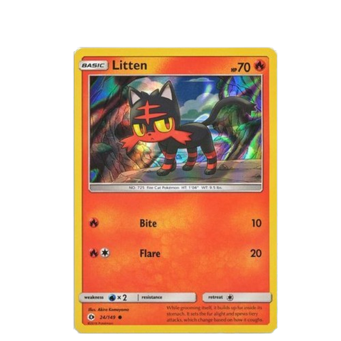 Pokemon Litten Promo Card