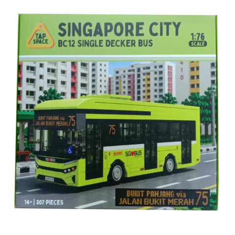 Singapore City BC12 Single Decker Bus #75 Blocks