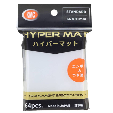 KMC Hyper Mat 64PC Tournament Clear 66x91MM
